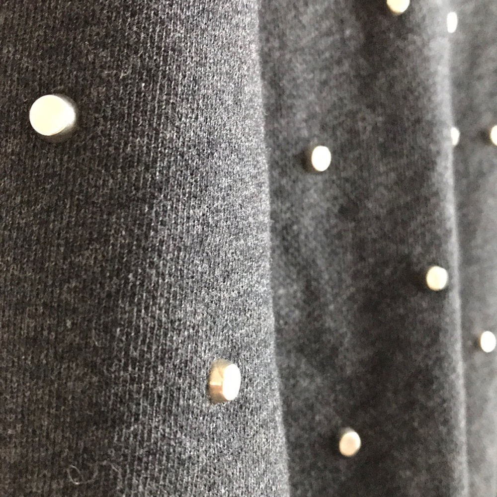 BELLE VERE Cropped‎ Studded sweatshirt / SZ S - Picture 2 of 5